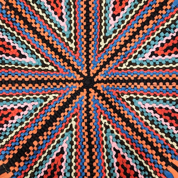 Cottagecore Handmade Round Rug - Picture 3 of 4